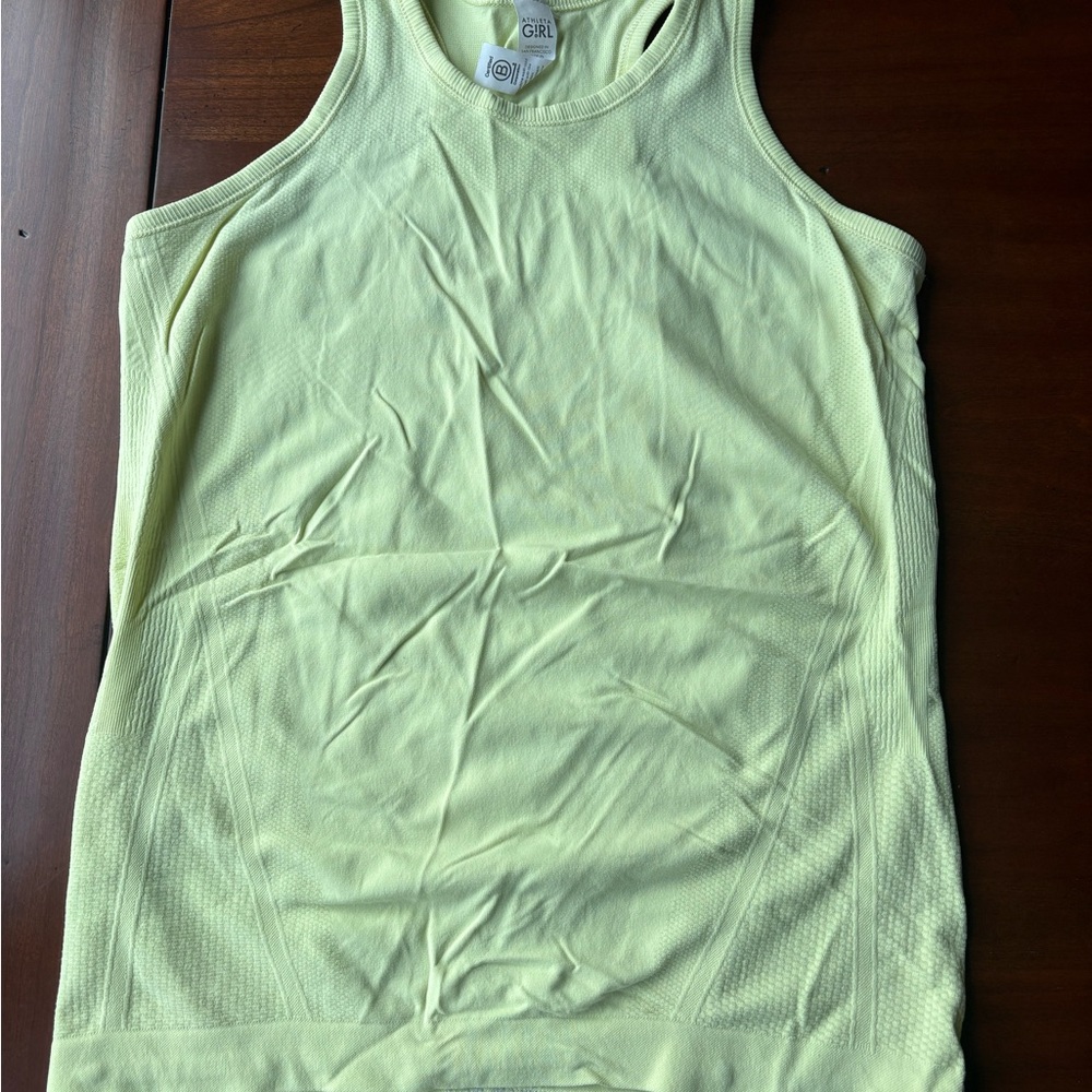 Athleta Light Yellow Tank Top